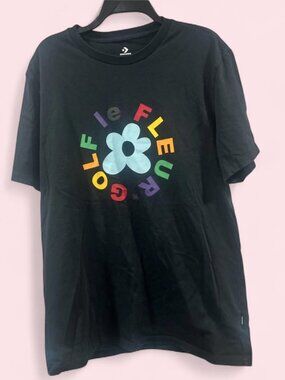 Converse x GOLF LE FLEUR black graphic tee